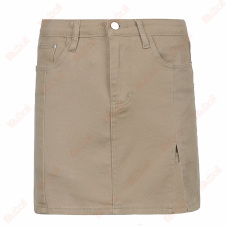 high quality short denim plain skirt